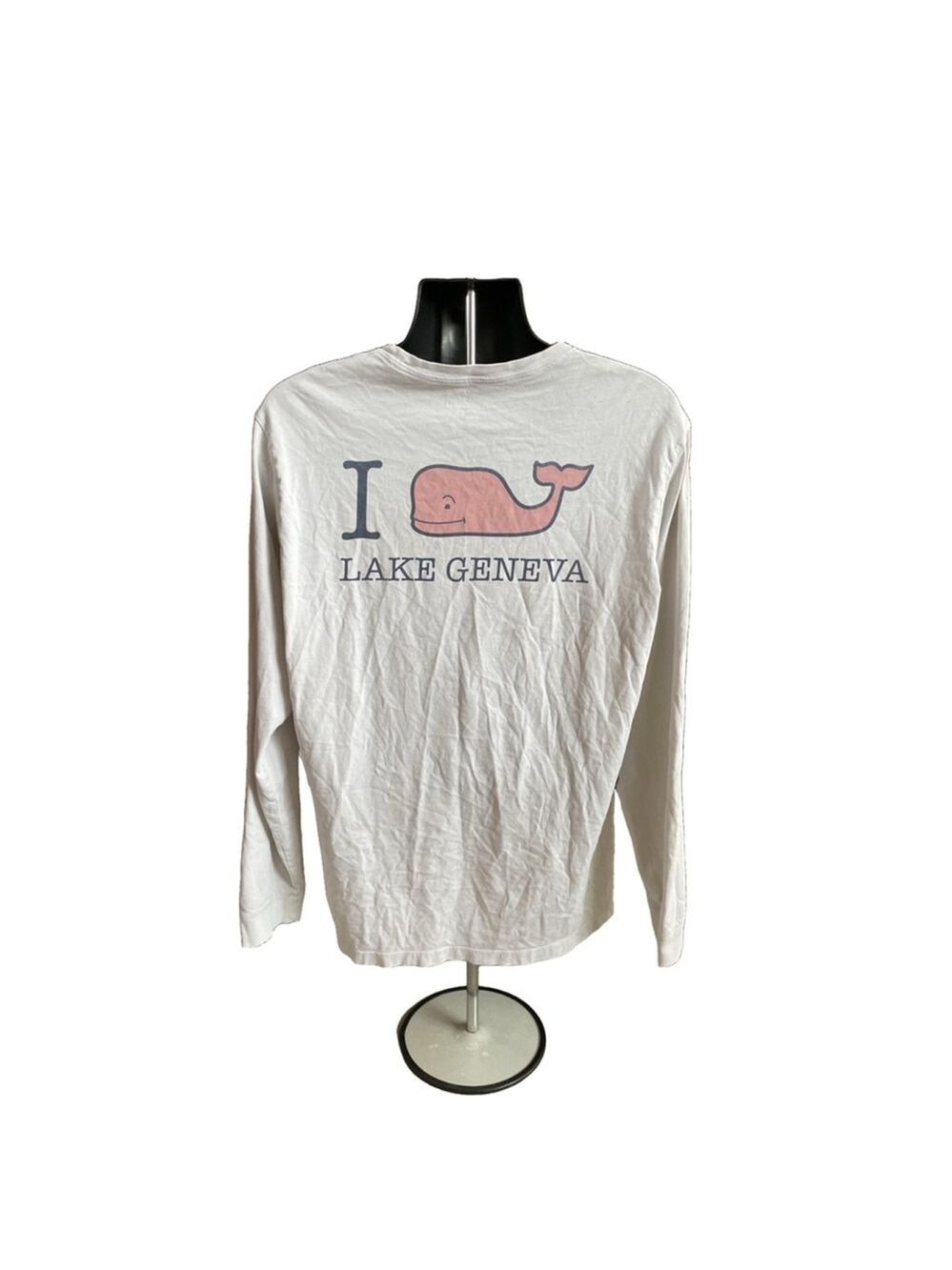 Men's Vineyard Vines Long Sleeve T-Shirt Size L White - Picture 3 of 4